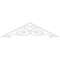 Ekena Millwork Pitch Hurley Architectural Grade PVC Gable Pediment, 72"W x 18"H x 1"P (6/12) GPP072X018X100HUR - alternate 4